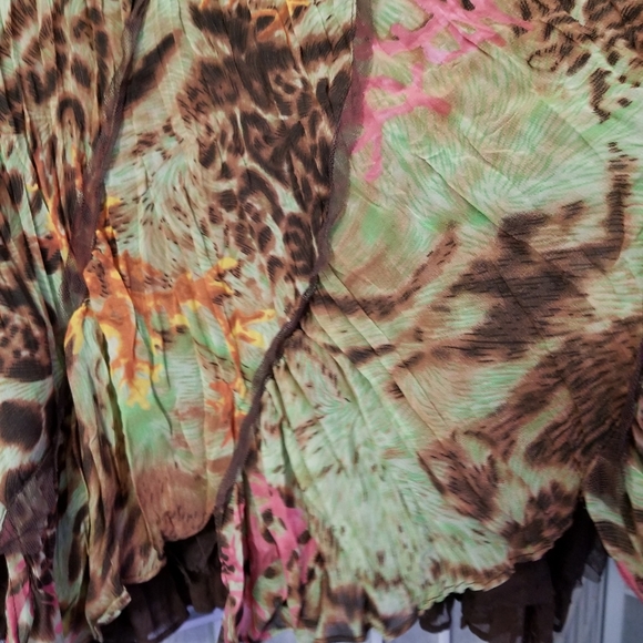 Alberto Makali crinkle flare skirt, size 12, NWT - Picture 3 of 8